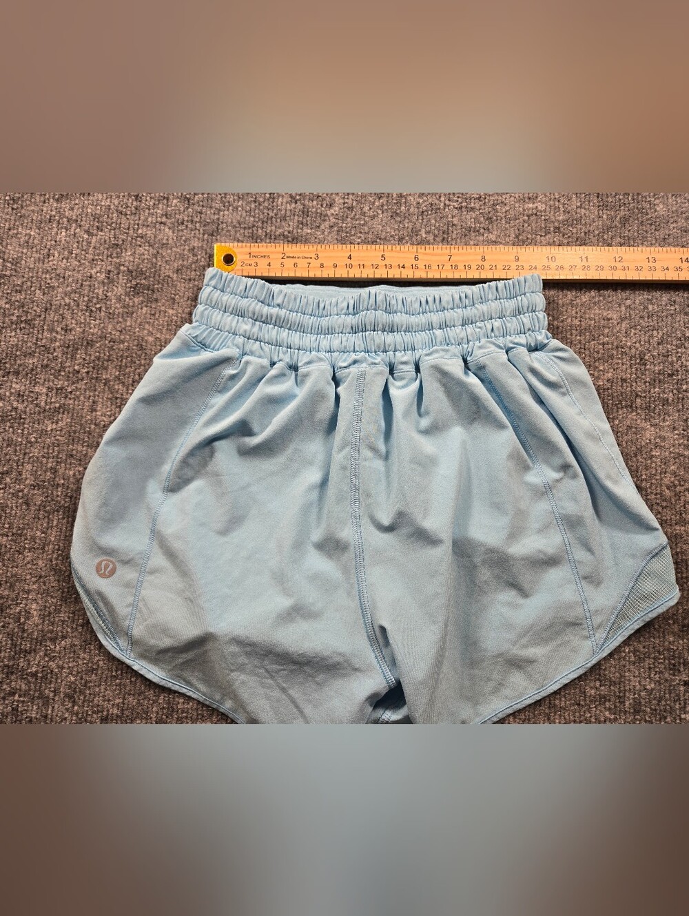 Lululemon Light Blue High-Rise Athletic Shorts Size 0 - Picture 6 of 12